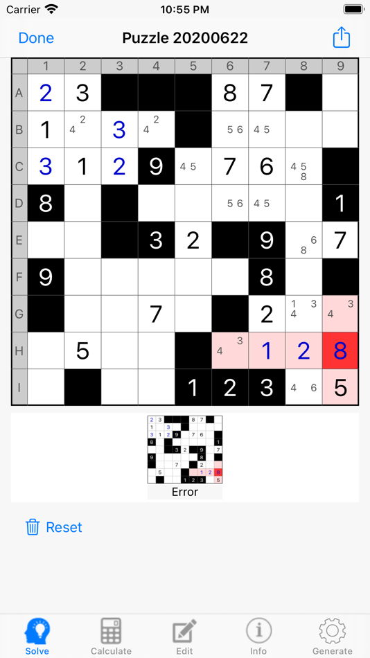 #2. Str8ts Solver (iOS) 由: Th. Wolf