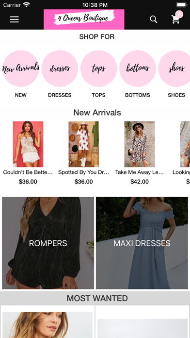 4 Queens Boutique Screenshot