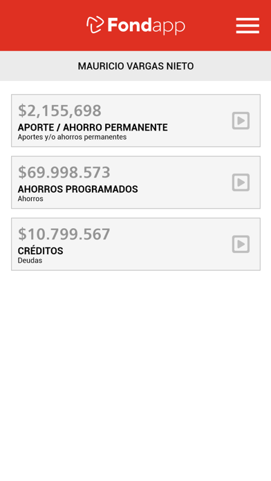 Fondapp Screenshot