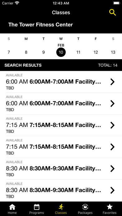 Tower Fitness Screenshot
