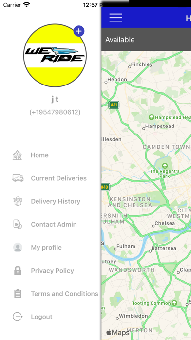 We Ride Demand Delivery Boy Screenshot