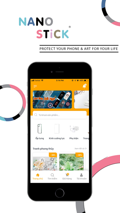 in theo yêu cầu Screenshot