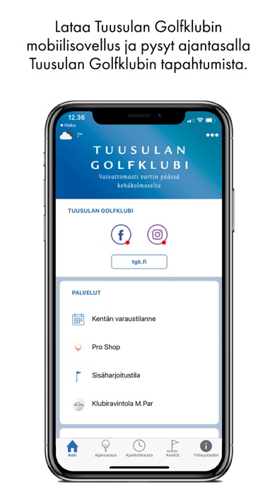 Tuusulan Golfklubi Screenshot