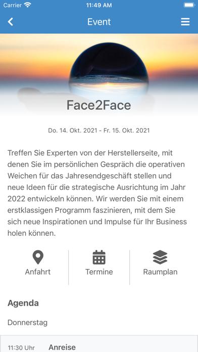 ComLine GmbH Events Screenshot