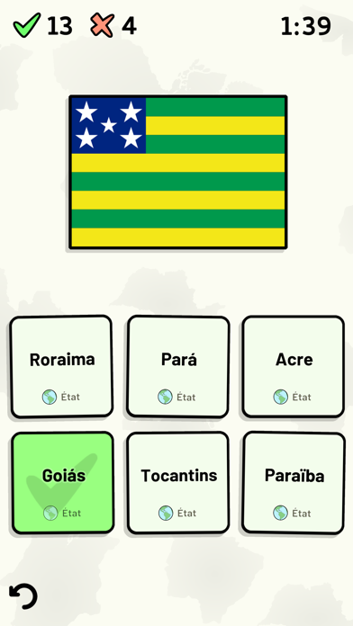 Screenshot #2 pour États du Brésil - Quiz