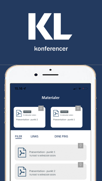 KL konferencer Screenshot