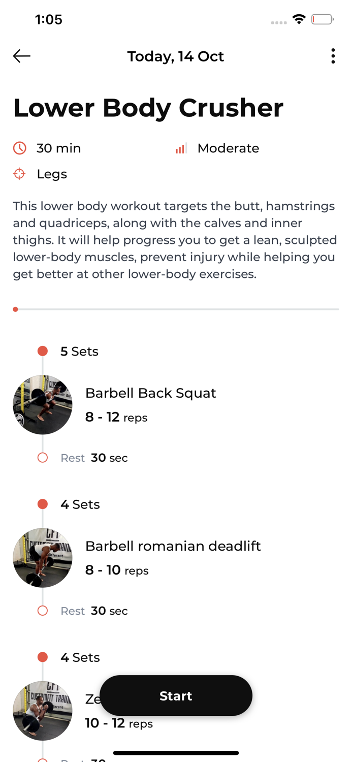 CustomFit Training Coach