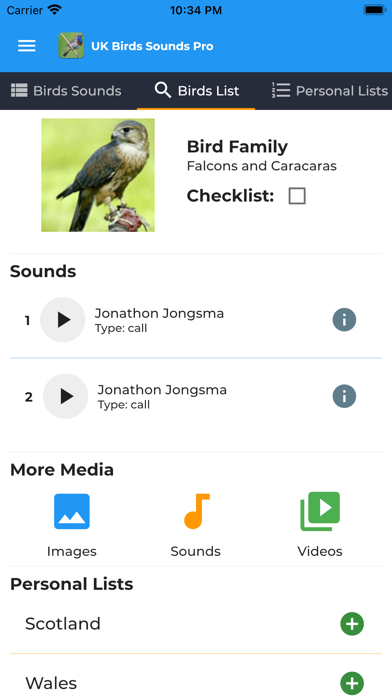 UK Birds Sounds Pro Screenshot