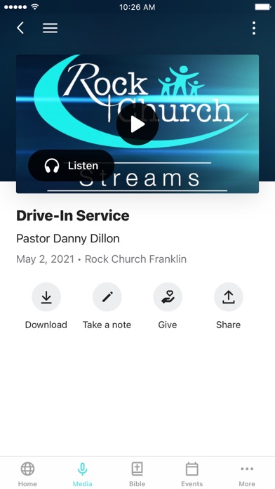 Rock Church Franklin Screenshot