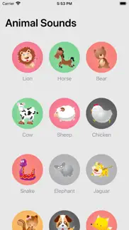 animal sounds for baby & kids iphone screenshot 1