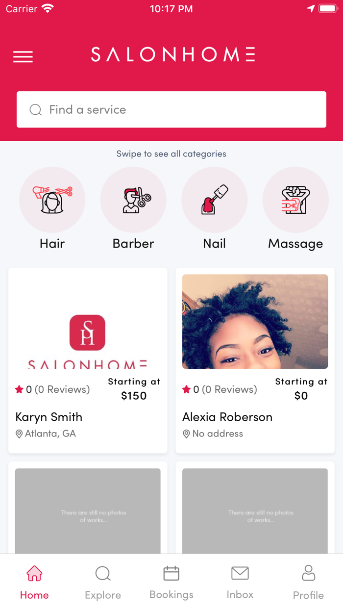 SalonHome – Salon Booking
