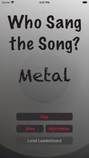 who sang the song? - metal iphone screenshot 1