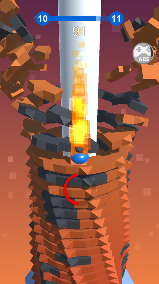 #6. Crazy Blast - Jump on helix (iOS) Podle: Dang Hoa