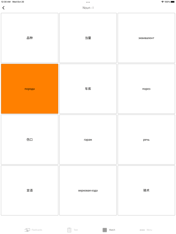 Russian Chinese Flashcards screenshot 4