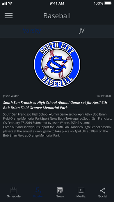 SSF Athletics Screenshot