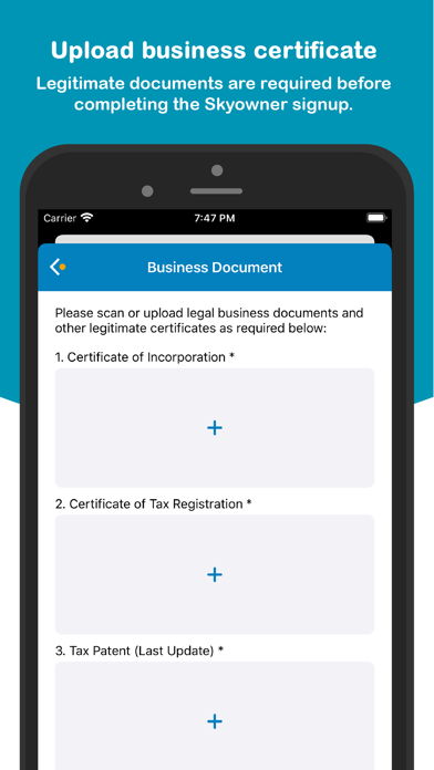 SkyBooking Owner Screenshot