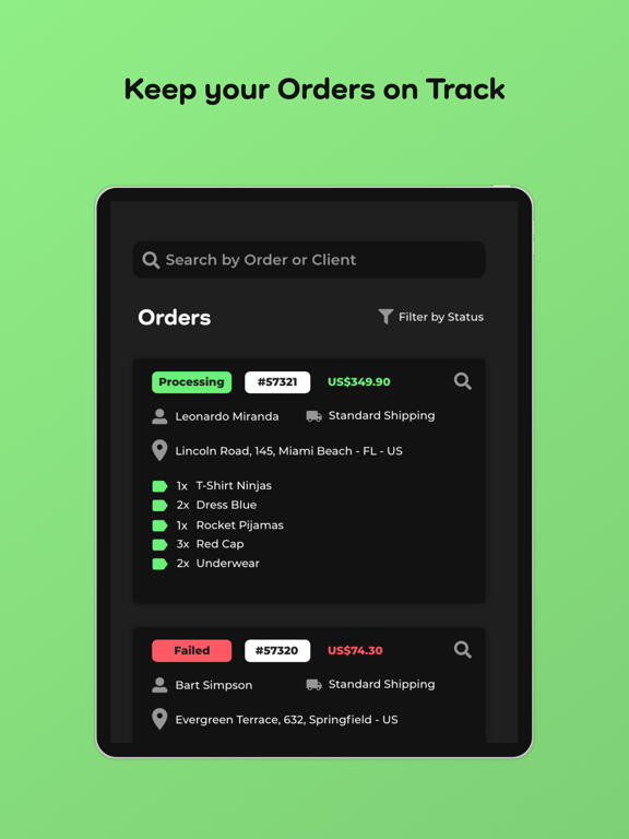 DashCommerce iPad screenshot 3 - Business app