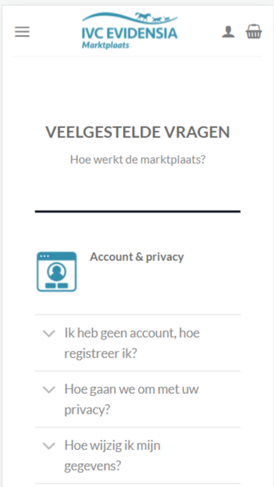 Evidensia Marktplaats Screenshot