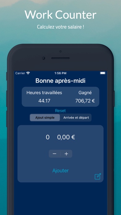 Screenshot #2 pour Work Counter: Suivi des heures