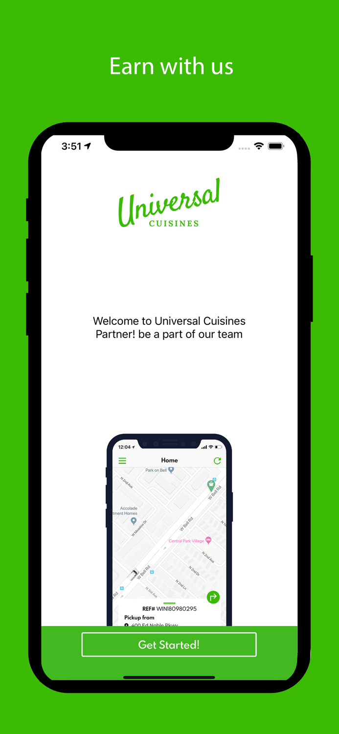 Universal Cuisines - Driver