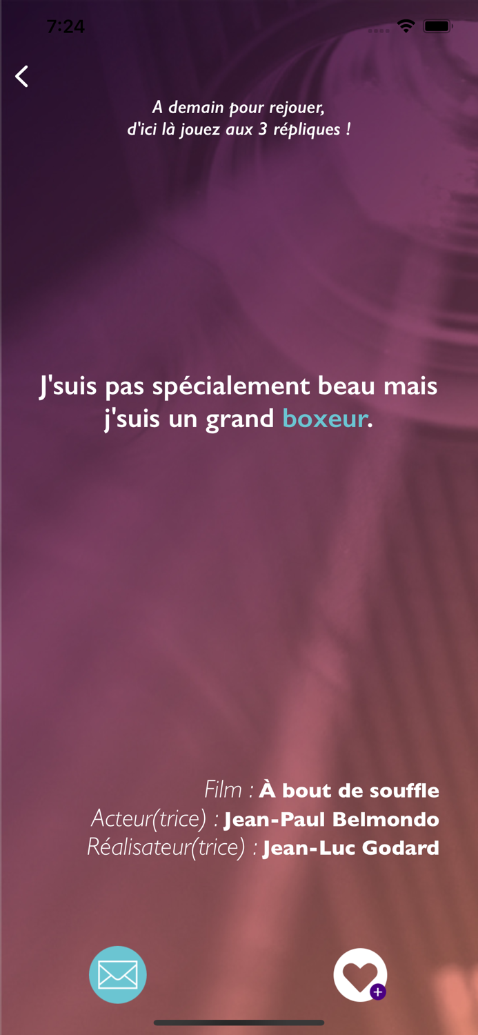 Une Réplique Un Jour