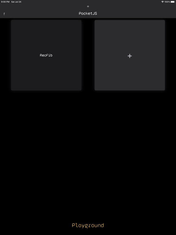 PocketJS iPad screenshot 4 - Developer Tools app