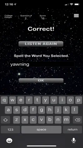 Game screenshot College - Comet Spelling apk