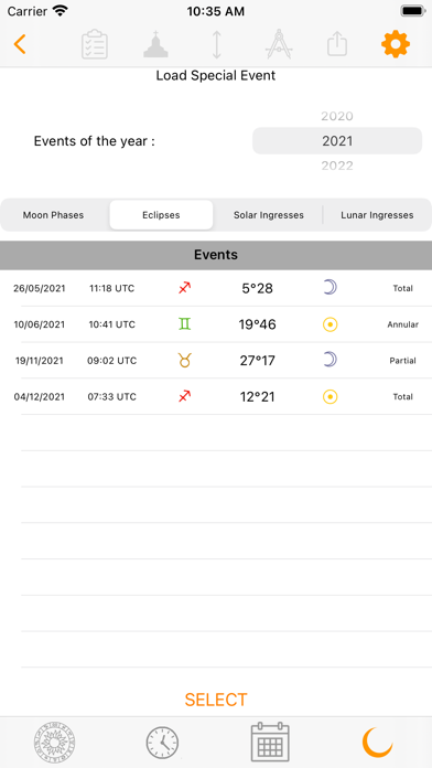 Olympia Astrology Screenshot