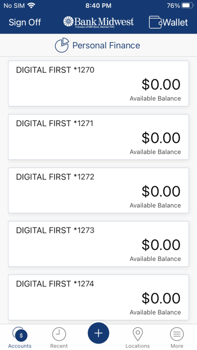 Bankmw Mobile for iPhone Screenshot