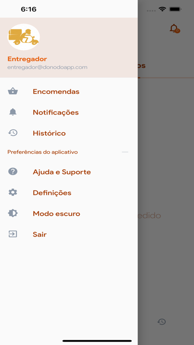 Bigg Delivery Entregador Screenshot