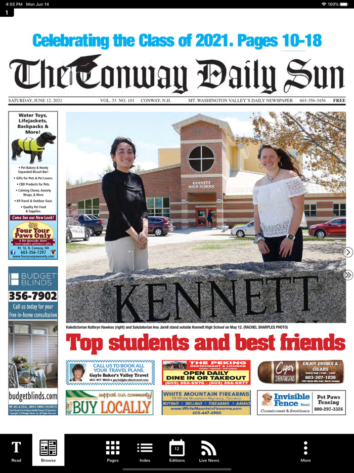 The Conway Daily Sun Replica