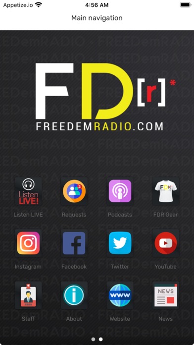FreeDem Radio Screenshot