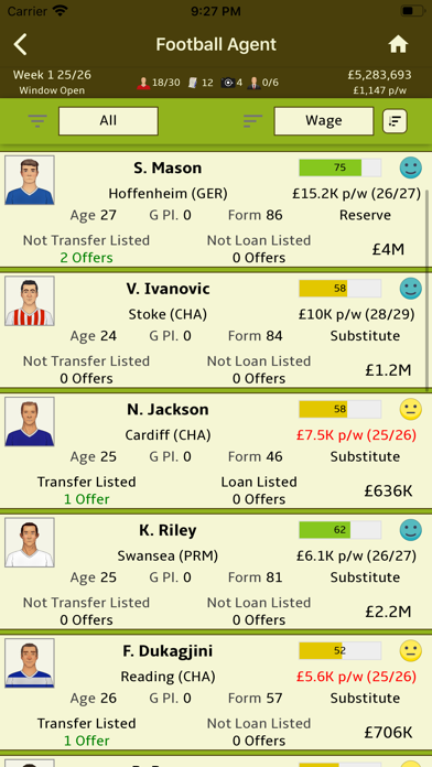 Football Agent Screenshot