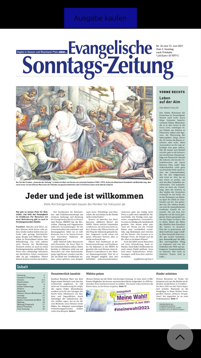 Evangelische Sonntags Zeitung