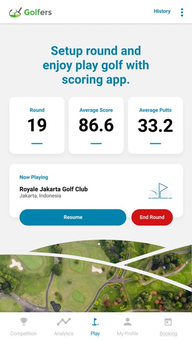 Golfers Scoring Screenshot