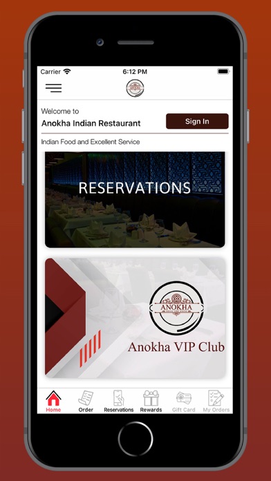 Anokha Indian Restaurant Screenshot