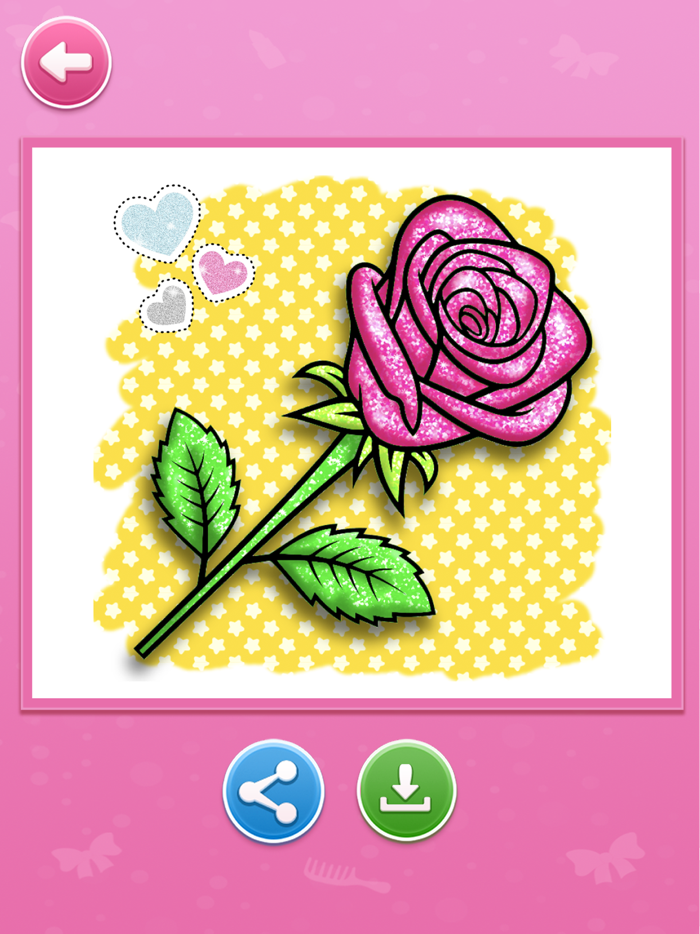 Glitter beauty coloring book