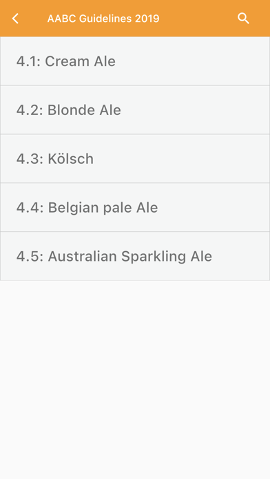 AABC Beer Style Guidelines Screenshot
