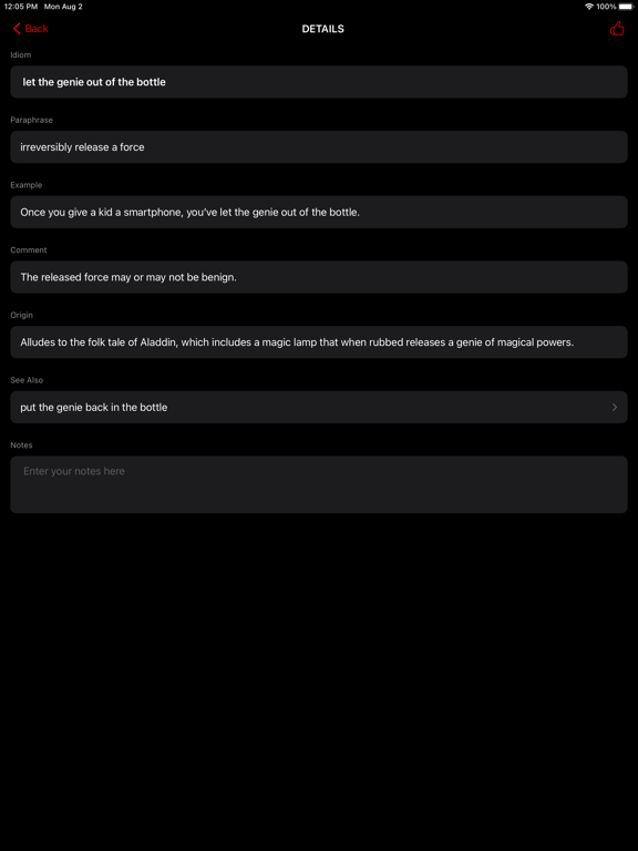 Screenshot #5 pour American Idioms