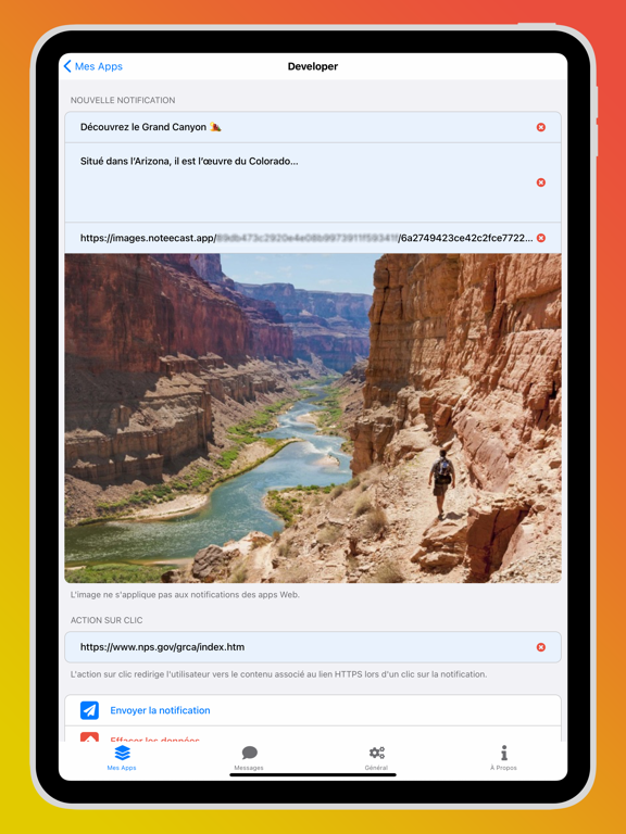 Screenshot #5 pour Noteecast Go : APNs + FCM