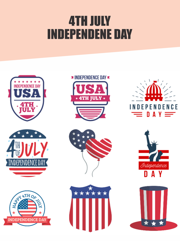 4th of July Stickers !!