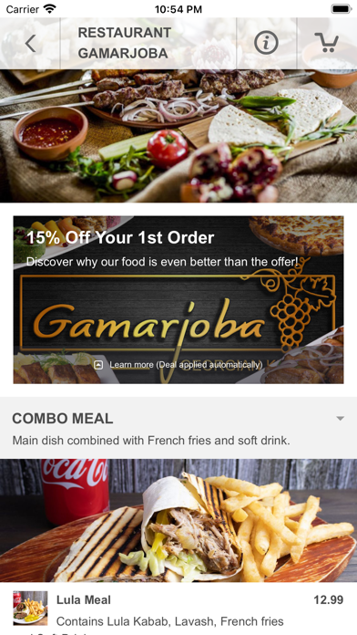 Restaurant Gamarjoba Screenshot