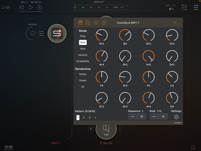 SnakeBud - AUv3 MIDI Sequencer