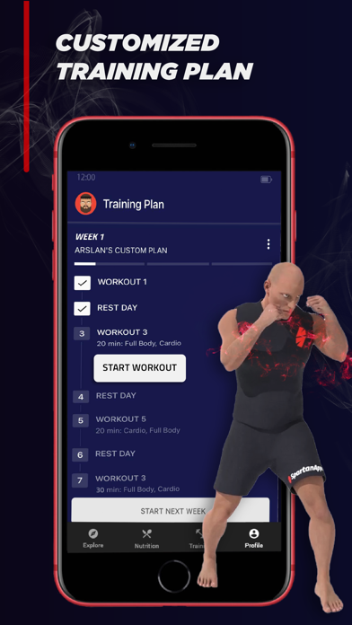 Spartan MMA & HIIT Workouts Screenshot