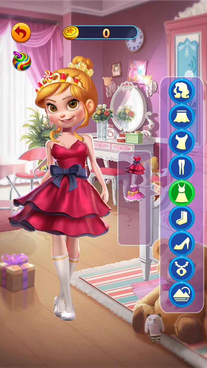 Princess dress up salon games