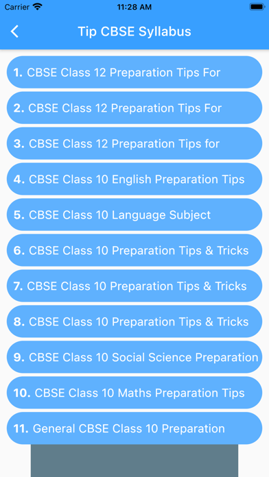 Screenshot #3 pour CBSE SYLLABUS Tutorial