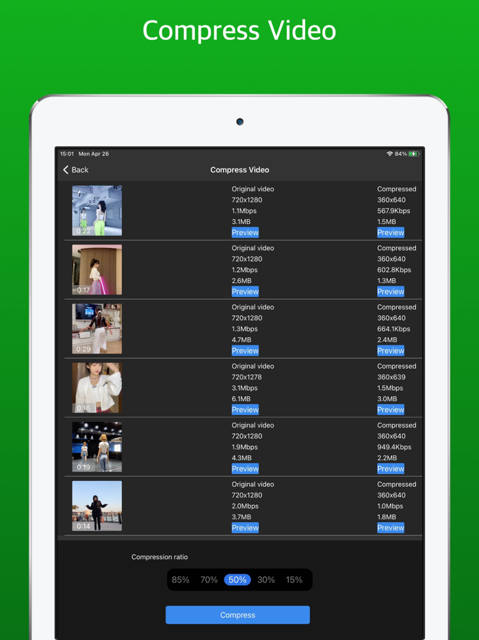 Compress Video - Shrink Photos
