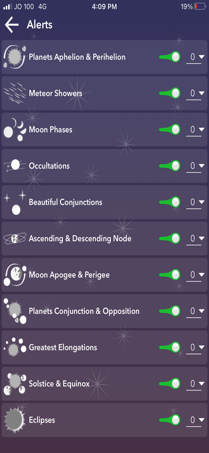 Astronomy Events with Push