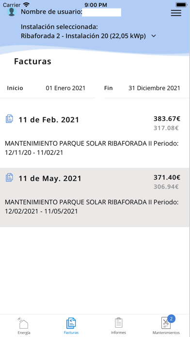 Rios Renovables fotovoltaica Screenshot