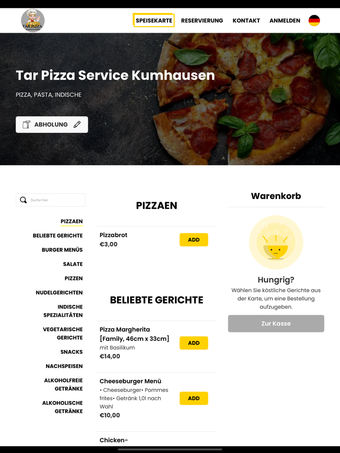 Tar Pizza Service Kumhausen